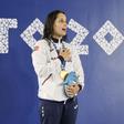 Camila Rebelo fez soar 'A Portuguesa' com a conquista do ouro nos 200m costas      Fotografia COP