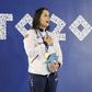 Camila Rebelo fez soar 'A Portuguesa' com a conquista do ouro nos 200m costas      Fotografia COP