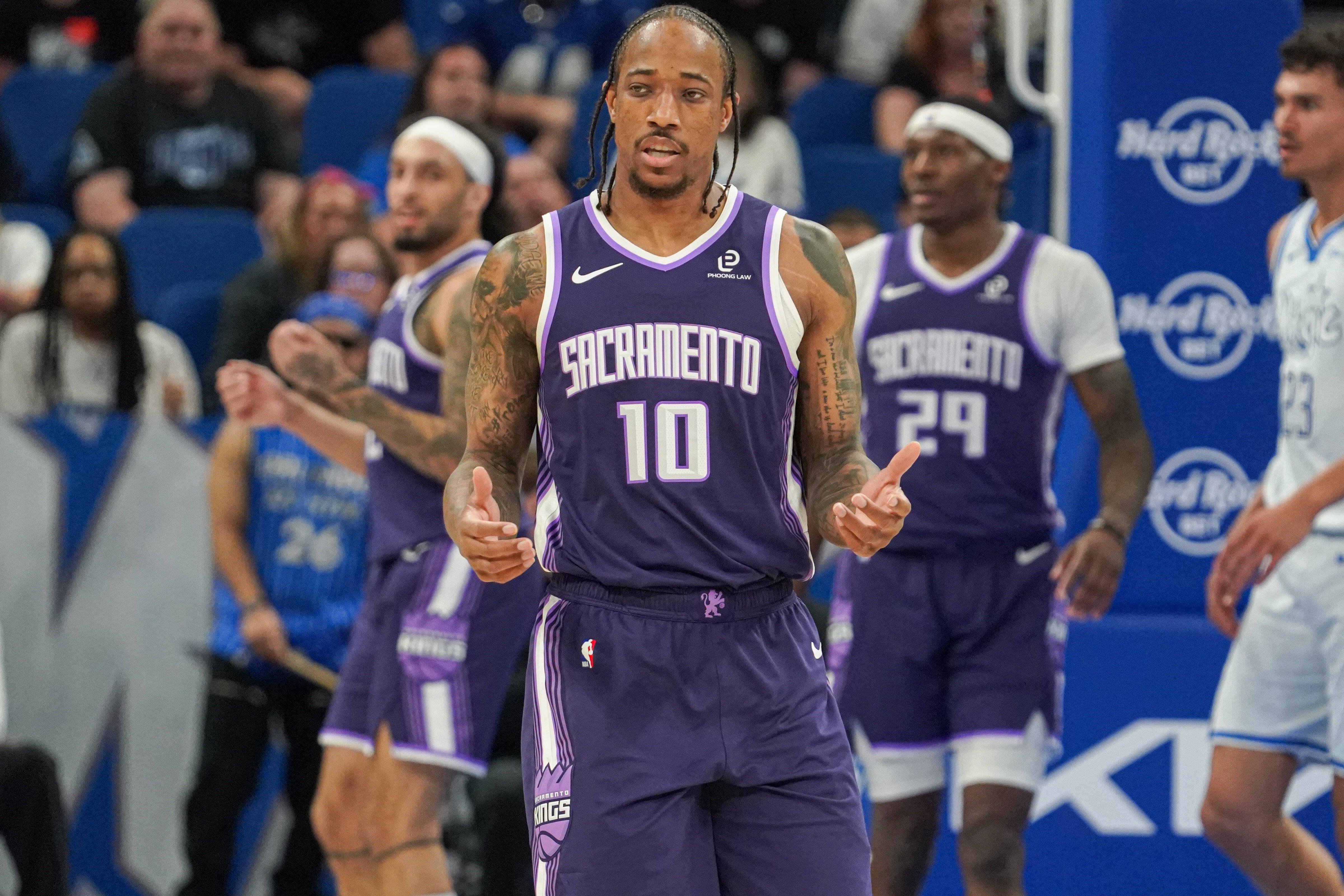DeMar DeRozan jogou as duas últimas épocas nos Kings      Fotografia Imago