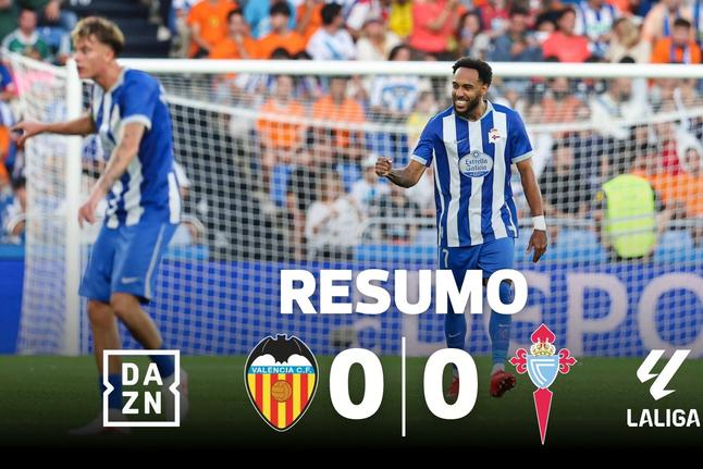 Celta de Vigo não vai além do nulo em Valência (resumo)
