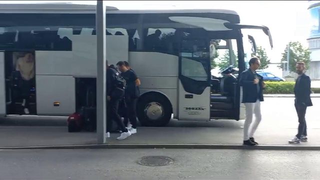 A partida do Sporting de Graz rumo a Portugal