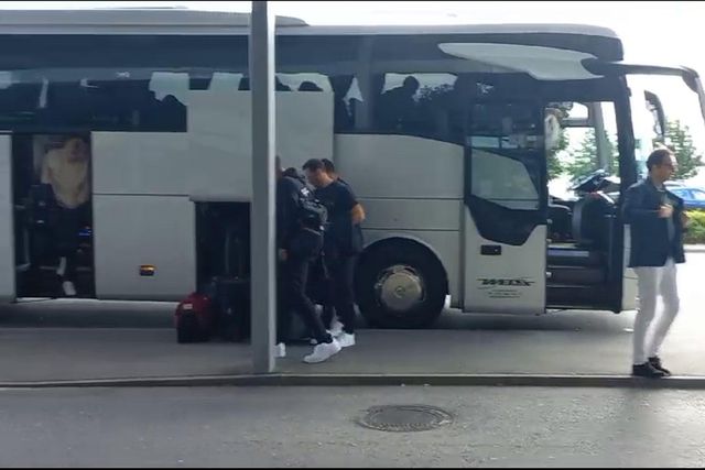 A partida do Sporting de Graz rumo a Portugal