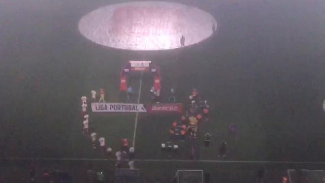 Entrada das equipas em Alvalade