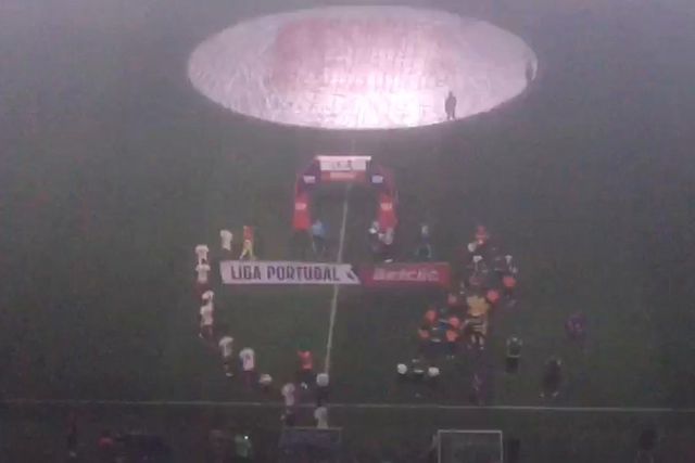 Entrada das equipas em Alvalade