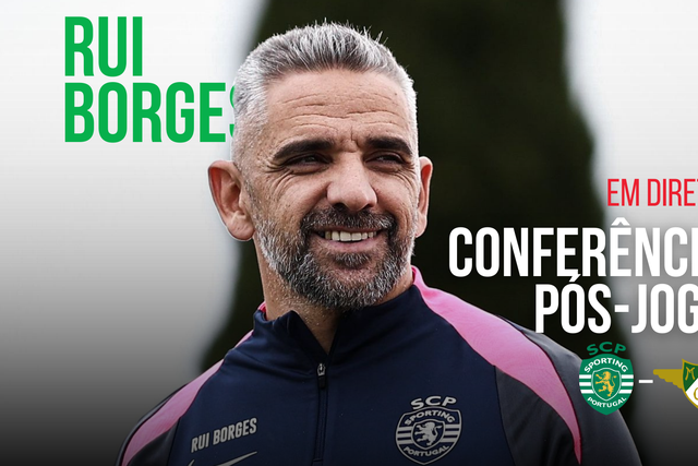 EM DIRETO: Rui Borges analisa jogo com o Moreirense