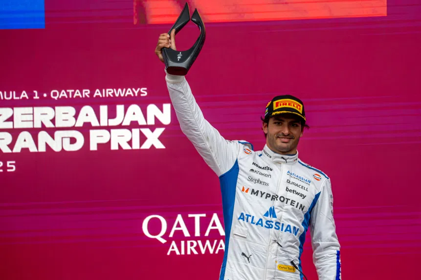 Sainz imita 'O Professor'! Que classe!