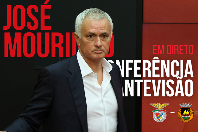 EM DIRETO: Mourinho faz a antevisão à estreia na Luz