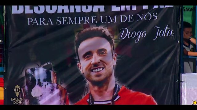 Diogo Jota e André Silva não foram esquecidos na gala da Bola de Ouro
