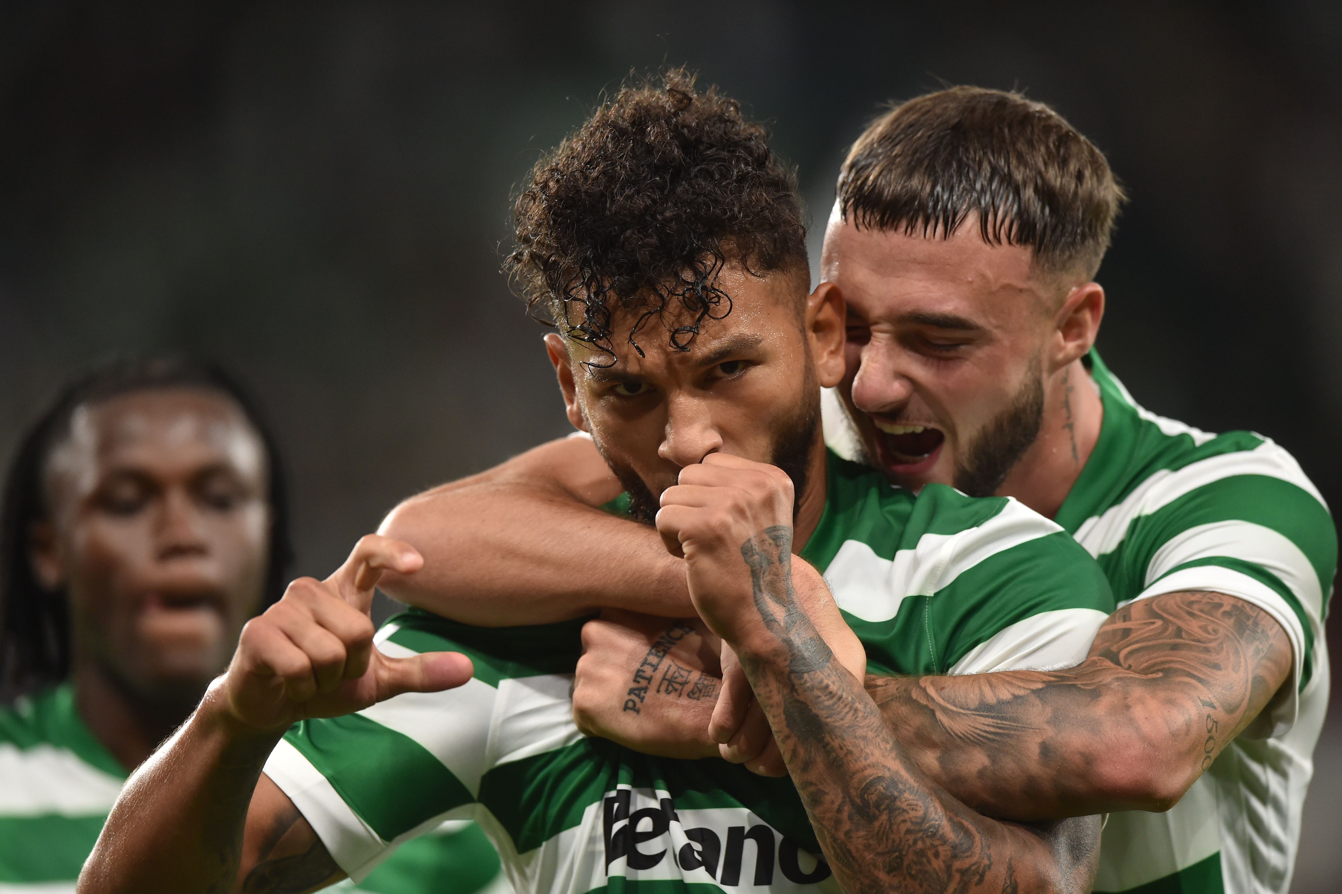 Suárez marcou o primeiro gol, de penálti, na vitória do Sporting sobre o Moreirense. Foto: MIGUEL NUNES