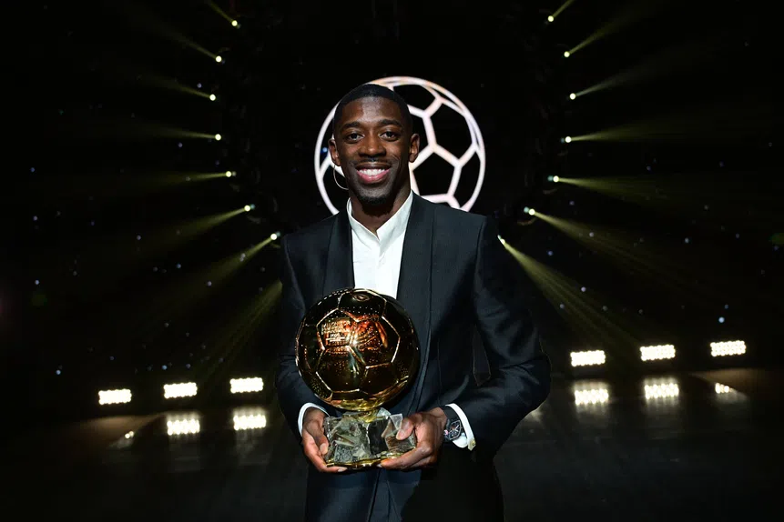 Dembélé reina! Vitinha no pódio
