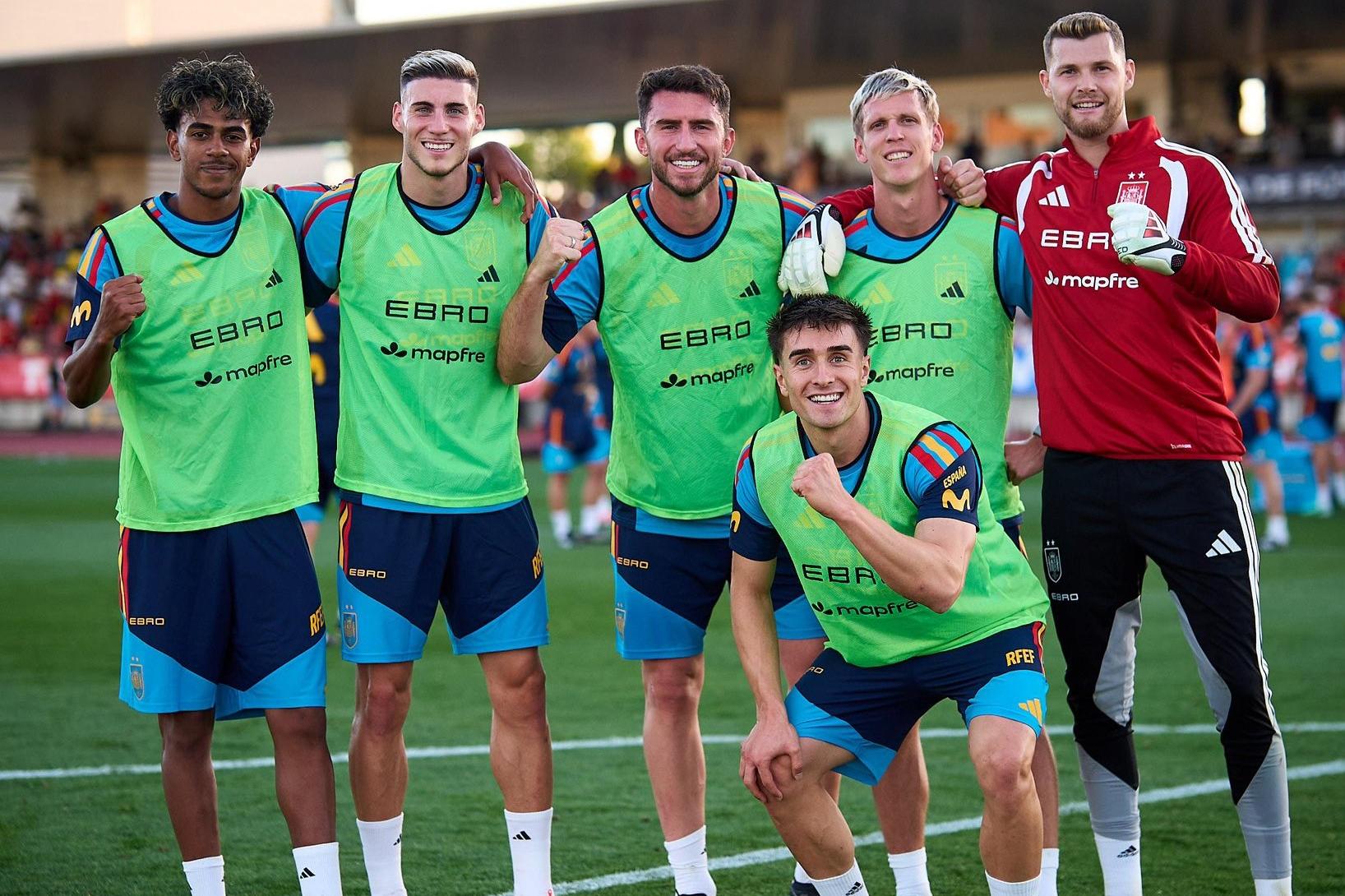 Fresneda num dos treinos da seleção de Espanha - Foto: SEFutbol/X