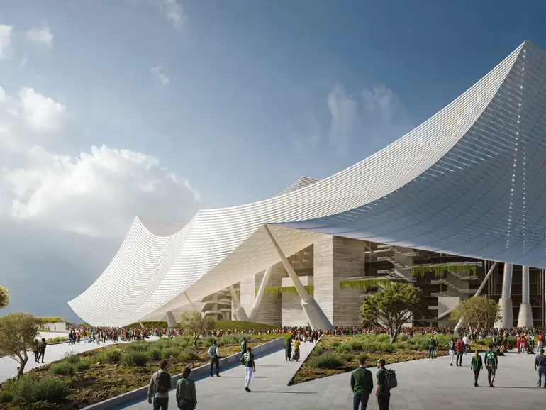 Estádio Hassan II, Casablanca, capacidade para 115, 000 espectadores