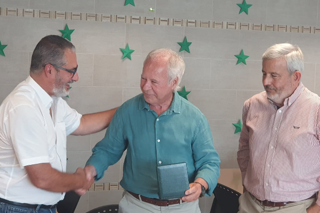 O presidente dos Leões de Portugal, Zeferino Boal, com o antigo líder leonino Luís Godinho Lopes - Foto: INSTAGRAM/LEÕES DE PORTUGAL