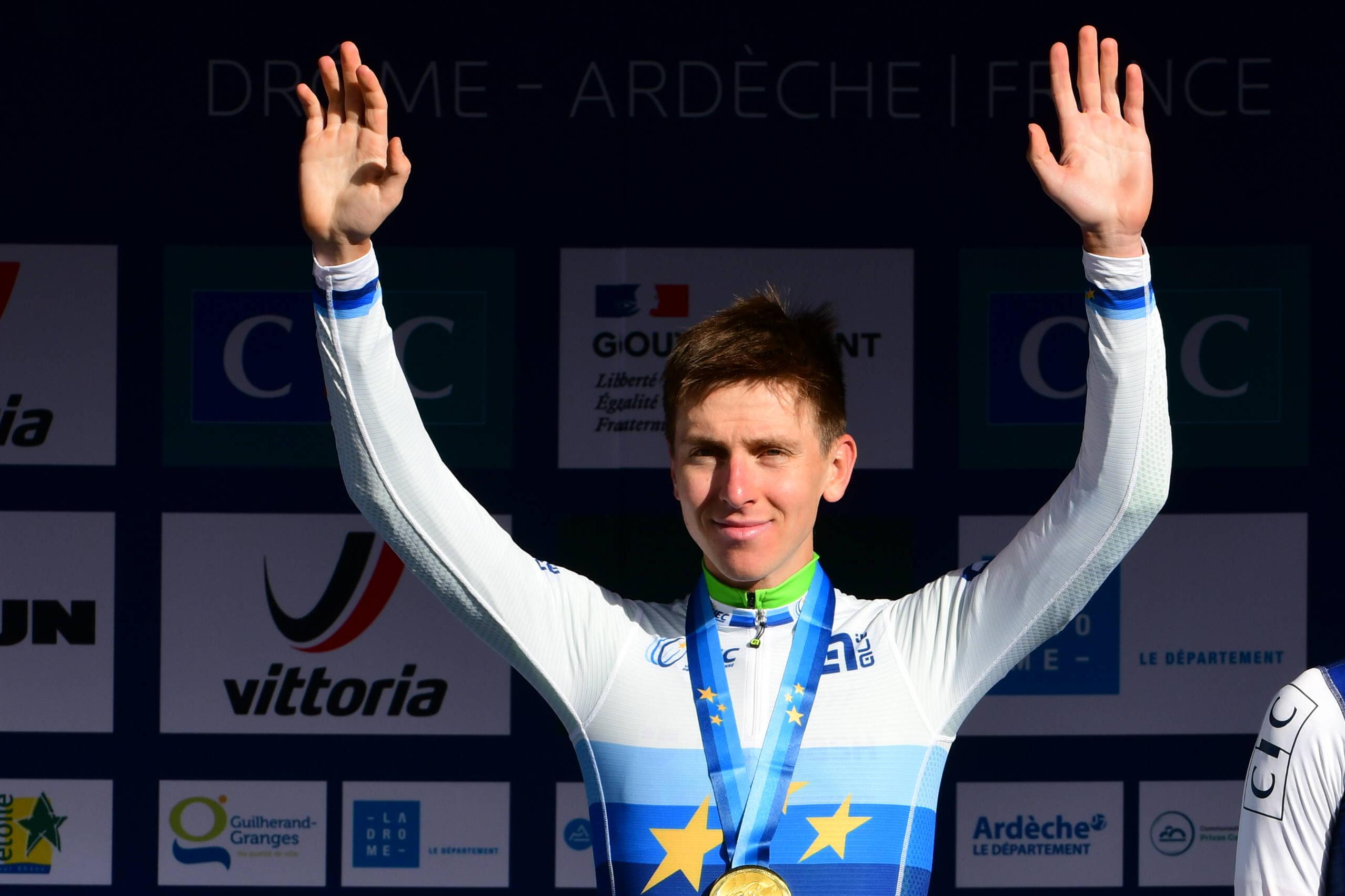 Tadej Pogacar é campeão europeu, mas não defenderá o título em 2026 na Eslovénia