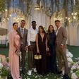 Cláudio Ramos, Zaidu, Gabri Veiga e as respetivas companheiras no casamento de Eustáquio - Foto: Instagram/Cláudio Ramos