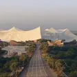 Estádio Hassan II, Casablanca, capacidade para 115 mil espectadores