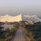 Estádio Hassan II, Casablanca, capacidade para 115 mil espectadores