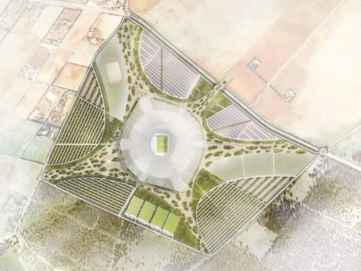 Estádio Hassan II, Casablanca, capacidade para 115, 000 espectadores