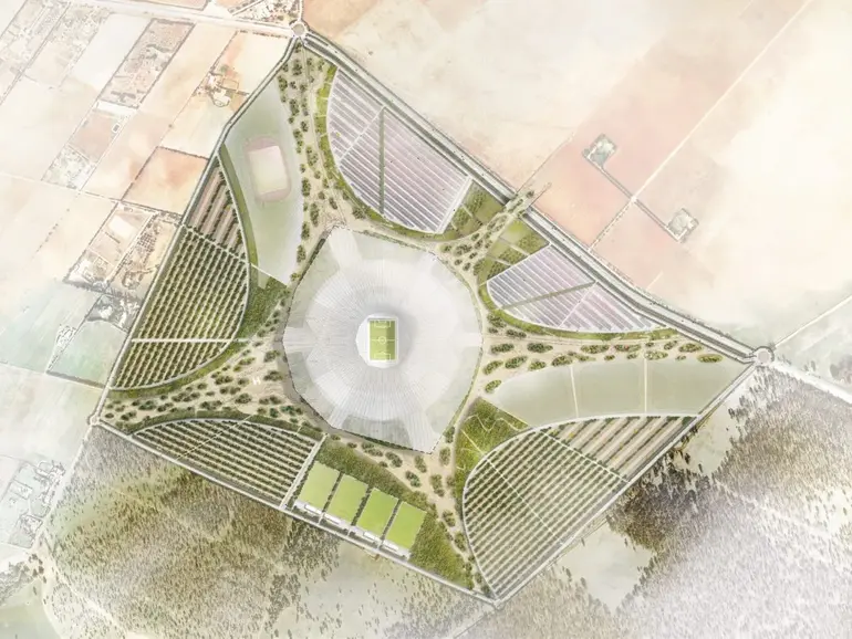 Estádio Hassan II, Casablanca, capacidade para 115, 000 espectadores