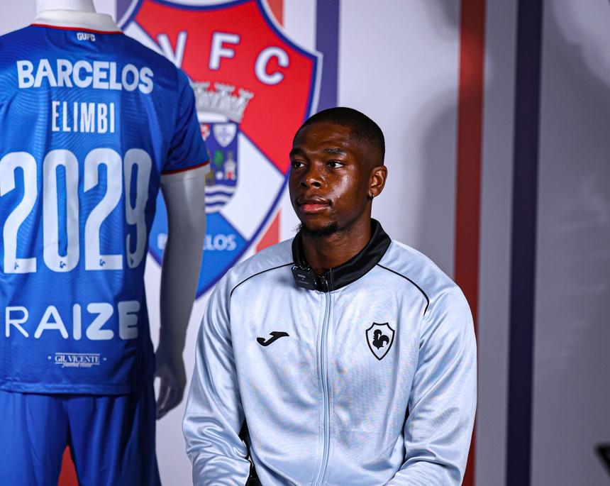 Marvin Elimbi representa o Gil Vicente desde 2024. Foto: Gil Vicente