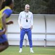 Zidane durante treino da seleção francesa