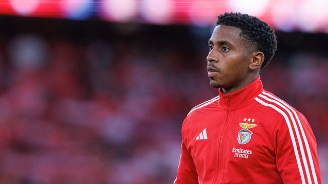 Leandro Barreiro antes de um jogo do Benfica