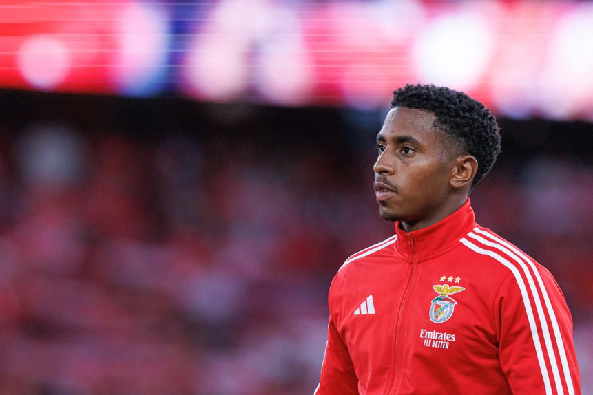 Leandro Barreiro antes de um jogo do Benfica