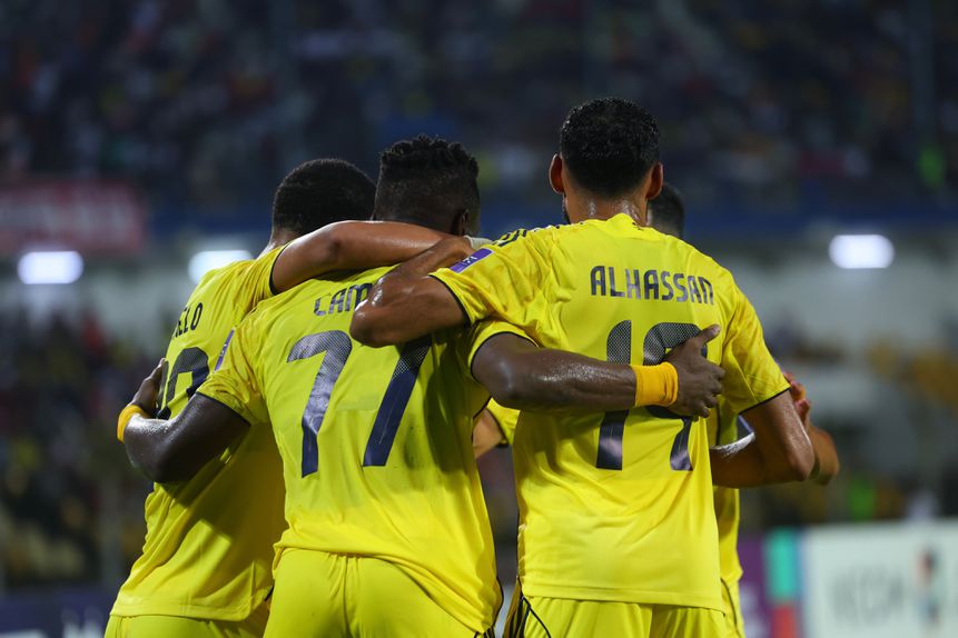 Festejos do Al Nassr diante do Goa, na Índia - Foto: Al Nassr