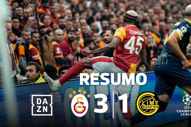 Galatasaray bate Bodo/Glimt com bis de Osimhen (resumo)