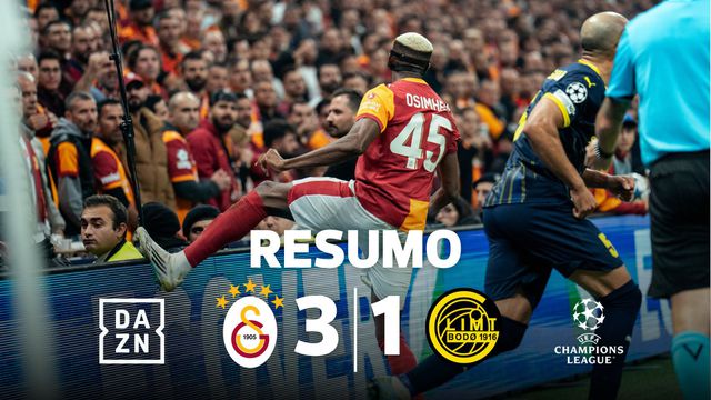Galatasaray bate Bodo/Glimt com bis de Osimhen (resumo)
