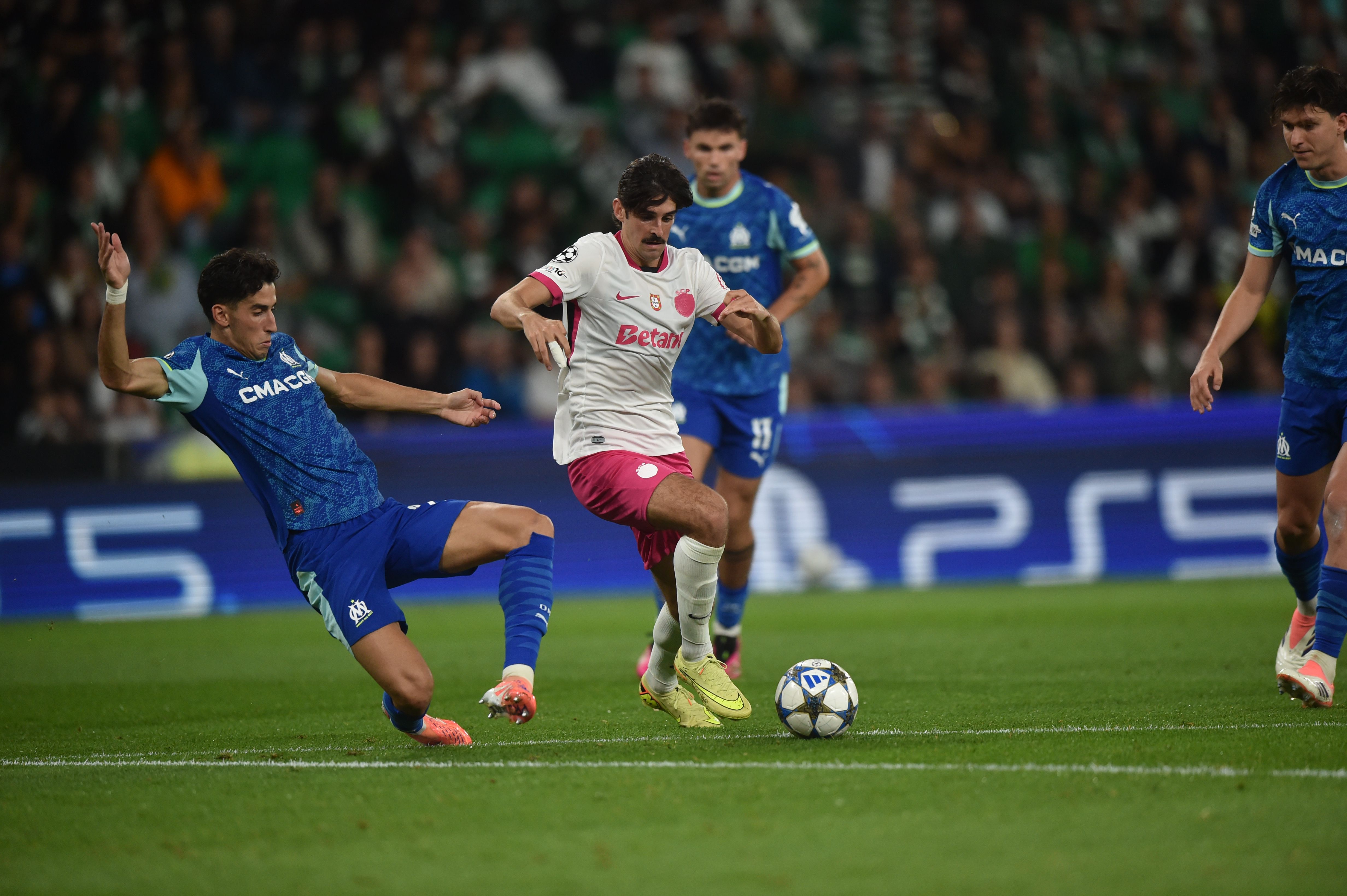 Sporting conquistou a segunda vitória na Champions. Foto: Miguel Nunes