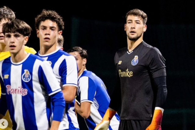 Gonçalo Ribeiro em ação na Youth League - Foto: D. R.
