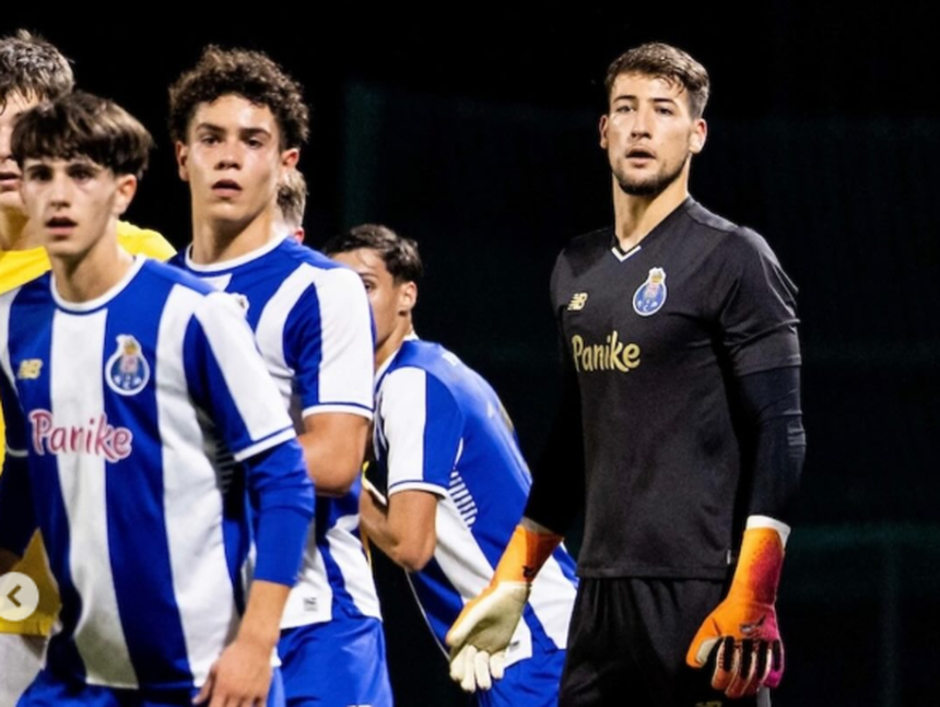 Gonçalo Ribeiro em ação na Youth League - Foto: D. R.
