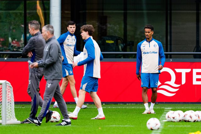 Gonçalo Borges no treino do Feyenoord