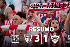 At. Bilbao deixa Benfica na penúltima posição (resumo)