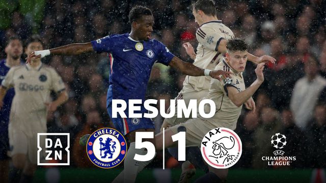 Chelsea dá banho de bola ao Ajax e Estêvão faz história (resumo)