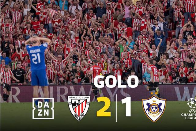 Golaço de Navarro permite a reviravolta ao Athletic Bilbao