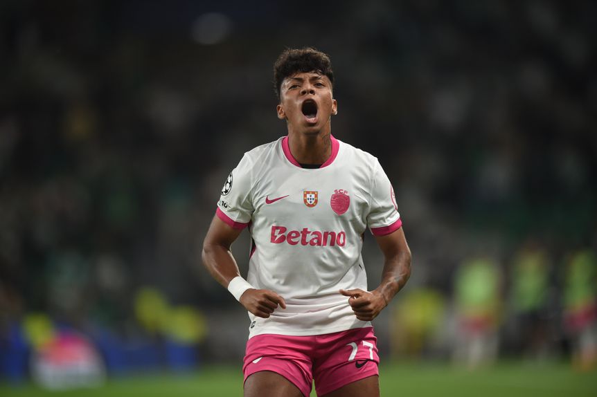 Alisson fez o segundo do Sporting frente ao Marselha. Foto: Miguel Nunes