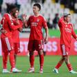 Prestianni fechou a goleada do Benfica Foto: EPA