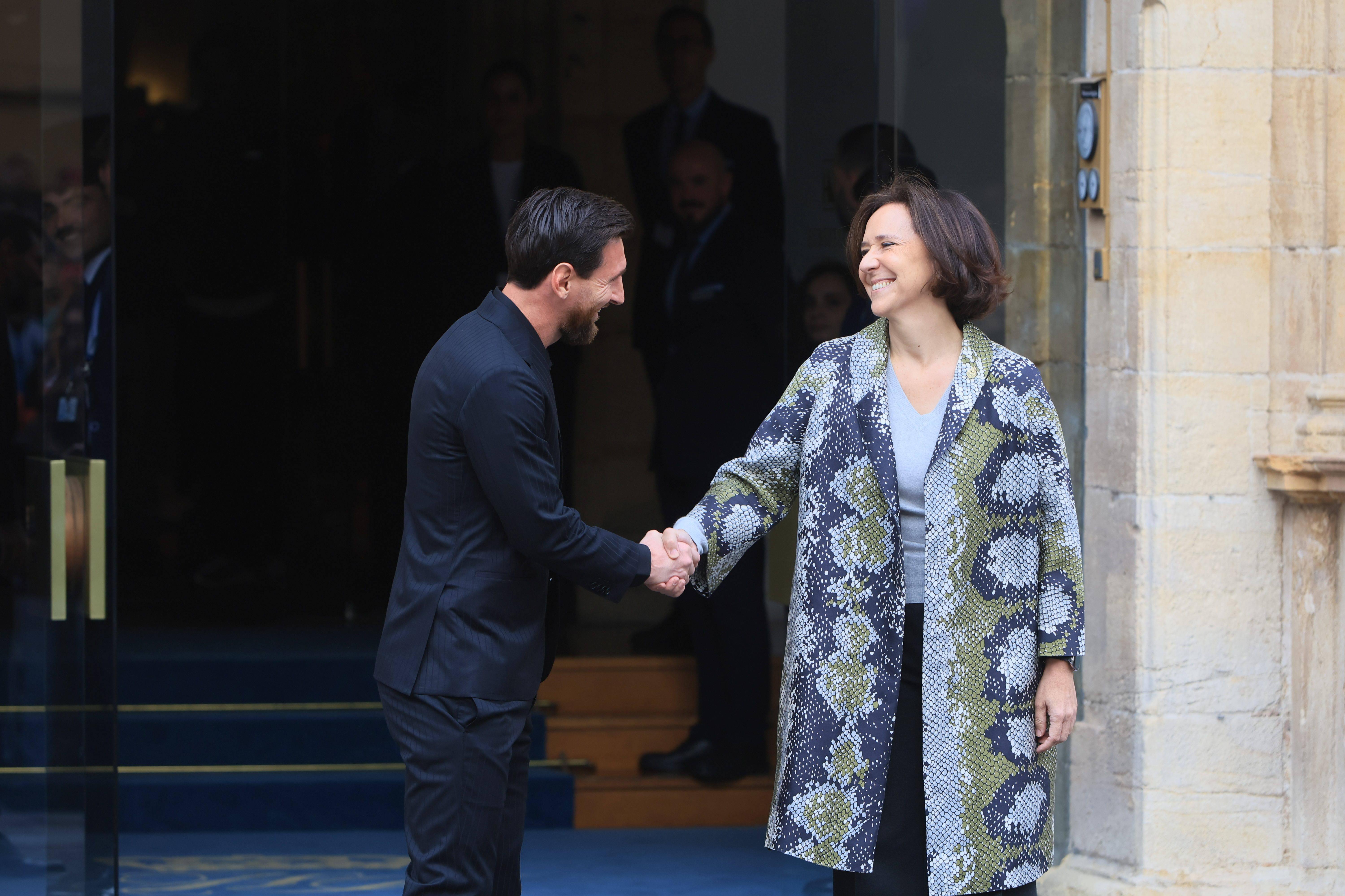 Lionel Messi no Hotel de la Reconquista, em Oviedo, para participar na edição de 2026 dos Prémios Princesa das Astúrias
