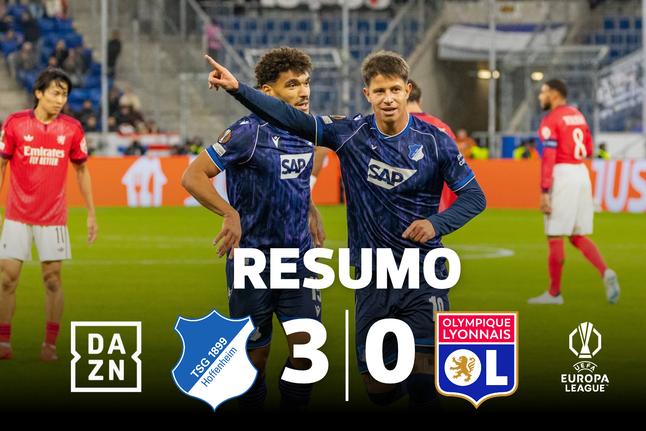 Noite para esquecer de Paulo Fonseca: Lyon sem argumentos em Hoffenheim (resumo)