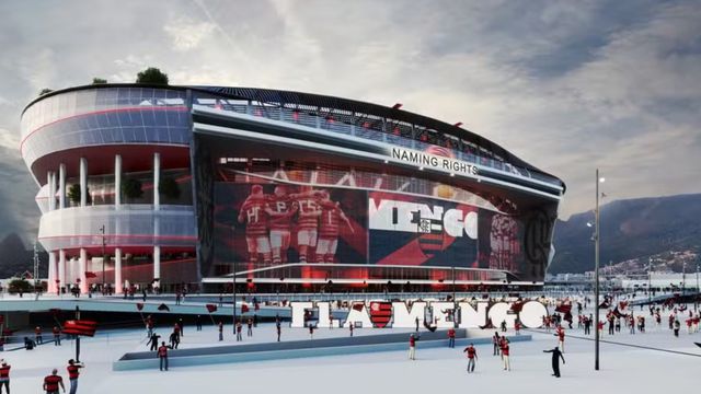 Flamengo apresenta projeto para novo estádio com 78 mil lugares