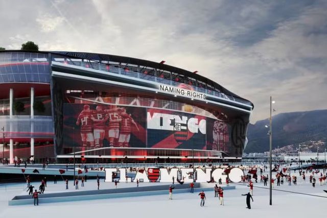 Flamengo apresenta projeto para novo estádio com 78 mil lugares