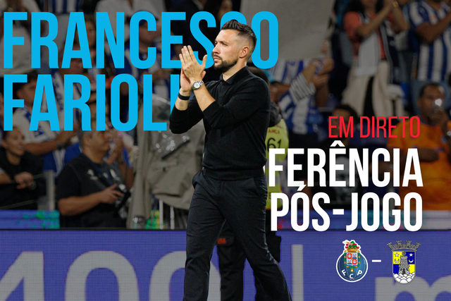 EM DIRETO: a análise de Farioli ao jogo da Taça