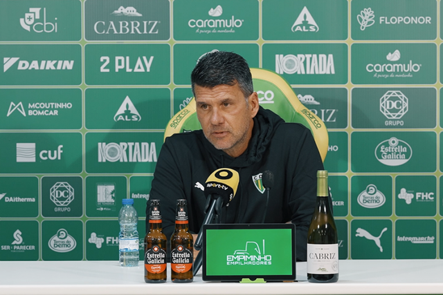 O treinador do Tondela, Cristiano Bacci  - Foto: Tondela