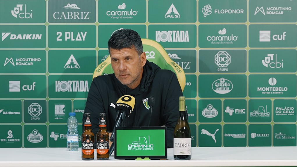 O treinador do Tondela, Cristiano Bacci  - Foto: Tondela
