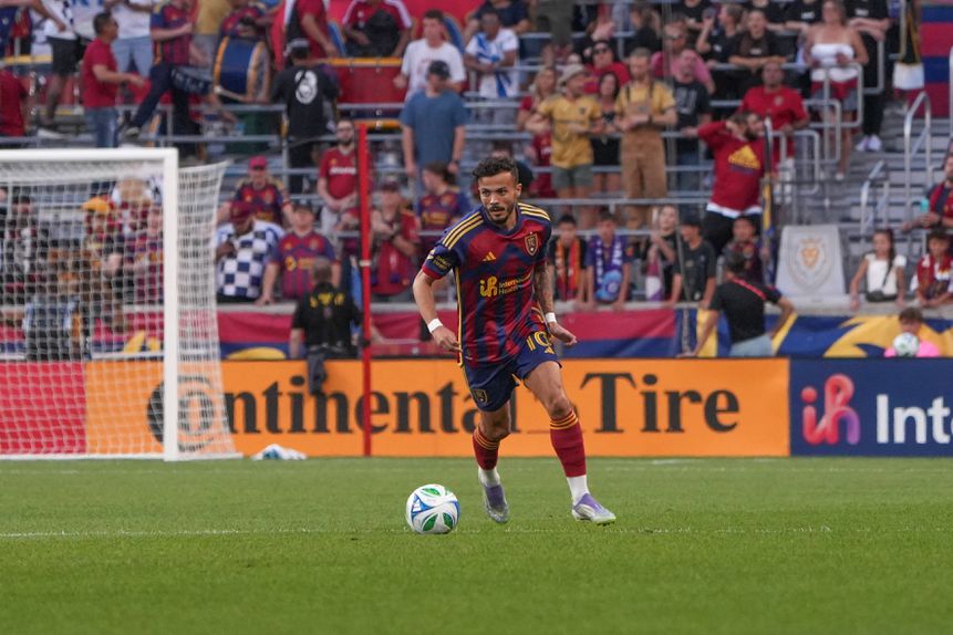 Diogo Gonçalves em ação frente ao Real Salt Lake