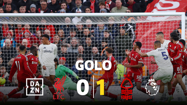 Murillo gela Anfield e dá vantagem ao Forest