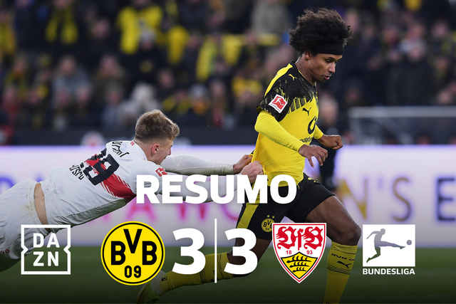 Dortmund empata em casa em jogo com final de loucos (resumo)