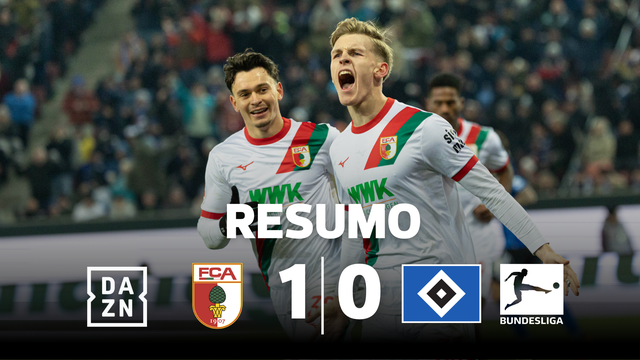 Mesmo com 10, Augsburgo vence portugueses do Hamburgo (resumo)